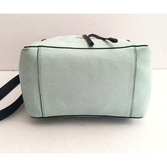 Kate Spade New York Grab Bucket Crossbody Lt Blue/Navy Pebbled Leather - Picture 6 of 15